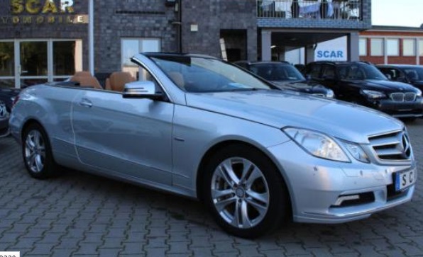 Left hand drive MERCEDES E CLASS E 250 CGI CABRIOLET